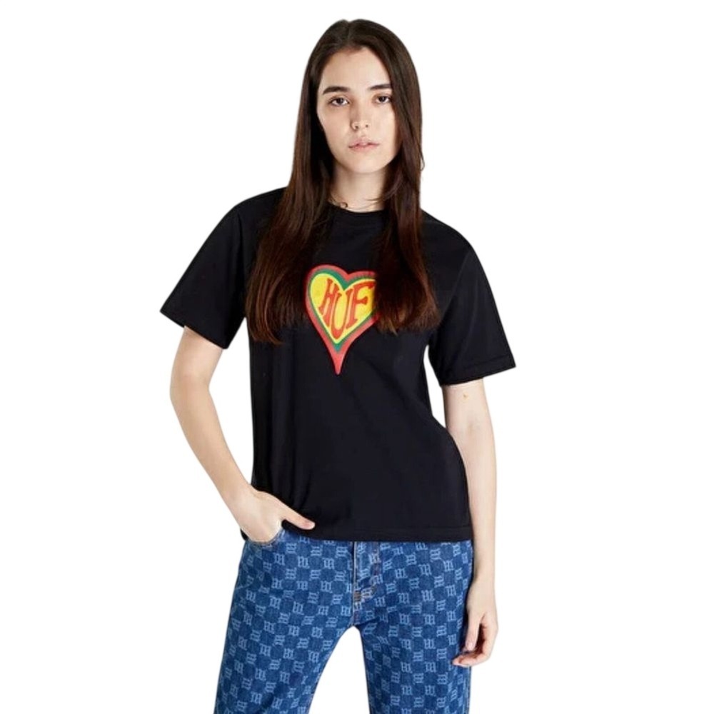 HUF - LOVE‎ RELAX TEE (BLACK) Womens Small NWOT
